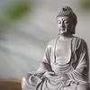 Tượng A Di Đà áo xám