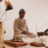 Tượng A Di Đà nâu