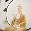 Tượng A Di Đà gốm
