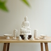 Tượng A Di Đà sứ trắng