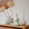 Tượng Thích Ca gốm 11cm