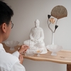 Tượng Thích Ca gốm 36cm