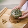 Lư trầm hoa sen xanh lá