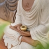 Tượng A Di Đà nâu