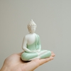 Tượng Thích Ca gốm 11cm