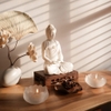 Tượng A Di Đà gốm 20cm