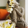 Tượng An Nhiên màu gỗ