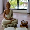 Lư trầm hoa sen nâu