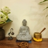 Tượng A Di Đà áo xám