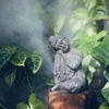 Tượng An Nhiên màu gỗ