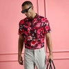 ÁO POLO PATCHWORK FLORAL TECH JERSEY