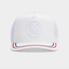 NÓN CIRCLE G'S SOUTACHE COTTON TWILL TRUCKER