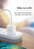 Combo sạc nhanh Bagi củ sạc 12W dây Lightning CB-12W