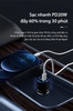 Củ sạc nhanh ôtô 2 cổng PD20W