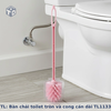 TL: Bàn chải toilet tròn và cong cán dài TL1133 4.4x7.5x7.5cm