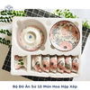 Bộ Đồ Ăn Sứ 10 Món Hoa Hộp Xốp