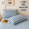 1 Cặp Gối Nằm Muji Kẻ Sọc Caro-1
