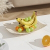 Khay dĩa Nhựa Đựng Bánh Kẹo, hoa quả Chữ Nhật Dáng Cong