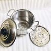 Nồi hấp inox 2 tầng tiện dụng kèm vĩ hấp size 19cm