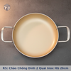 RS: Chảo chống dính 2 quai inox HG 26cm