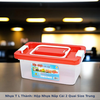 Nhựa T L Thành: Hộp Nhựa Nắp Cài 2 Quai Size Trung