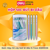 Deli: Hộp 50 cây bút bi dầu 0.7mm EQ03336
