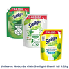 Unilever: Nước rửa chén Sunlight Chanh túi 3.1kg