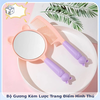 Bộ Gương Kèm Lược Cầm Tay Trang Điểm Hình Thú Cưng
