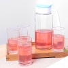 BỘ BÌNH + 4 LY THUỶ TINH LOẠI TRỤ CAO ĐỨNG- Ko bao đổ bể Vc