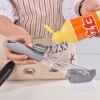 Bàn chải ma thuật / Bàn chải nồi có thân chứa xà phòng đa năng