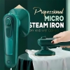 bàn là mini cầm tay hơi nước màu xanh-1