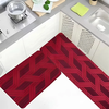Combo 2 Thảm Nhà Bếp Nỉ Lì Họa Tiết Hình Thoi
