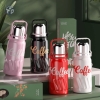 Bình Giữ Nhiệt Chữ Coffee 1200ML thân xoắn có dây đeo (T40)- (Cái)
