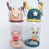 Bình hươu uống nước cho bé cute 550ml có dây đeo và ống hút ngôi sao 2