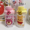 Bình nước nhựa lắc Whey disney, Lotso 500ml gấu dâu