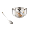 Bộ 1c Bát và 1 thìa Inox Cách Nhiệt Hình Con Vật Dễ Thương