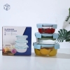 Bộ 3 Hộp lạnh Thủy Tinh Tròn 1