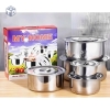 BỘ 5 CÁI NỒI INOX MY HOME CAO CẤP ĐA NĂNG (T30) (Bộ)