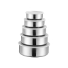 BỘ 5 CÁI THỐ INOX CAO CẤP CÓ NẮP ĐẬY 12-18CM