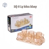 Bộ 6 Ly Kèm Khay Vàng Sang Trọng 1