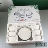 Bộ Bát Đĩa Sứ 16 Món Vân Sọc Màu Trắng Cao Cấp 2