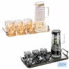 Bộ Bình + 6 Cốc Thuỷ Tinh Họa Tiết Bình Trơn Vân Cốc Xoắn 3