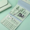 Kiềm 16 món: Bộ kiềm bấm móng tay chân 16 món kèm bao da