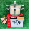Bộ nồi xửng hấp 2T Sony 26cm sử dụng mọi loại bếp2