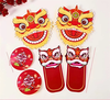 Set 6 Mặt Lân Rời Trang Trí Tết