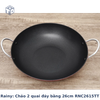 Rainy chính hãng: Chảo xào sần đáy ép miệng 20cm