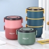 Healthy: Cà men 3 tầng 3 màu lõi inox cao cấp healthy