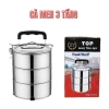 Cà Men Inox 3 Tầng 14CM Tiện Lợi 2