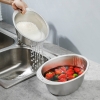 Chậu Vo Gạo Lọc Rửa thực phẩm Inox 304-3