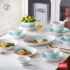 Chén Gốm Sứ Tráng Men Màu Ombre Xanh 1